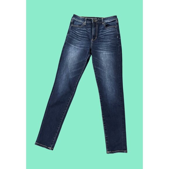American Eagle Outfitters Womens Skinny Jeans Size 8 Regular Fit 360 Ne(x)t Leve - Picture 1 of 8